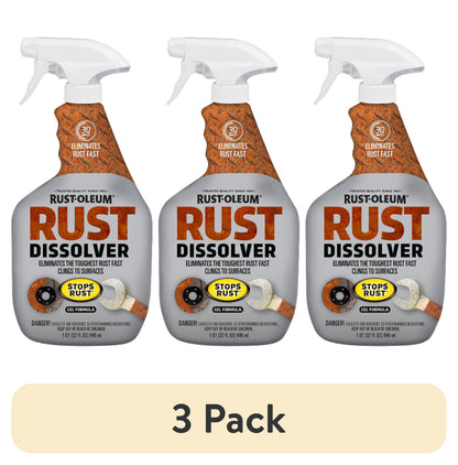 (3 pack) Rust-Oleum Rust Dissolver Gel Spray-300112, 32 oz