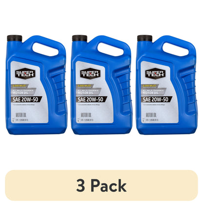 Super Tech All Mileage Synthetic Blend Motor Oil SAE 20W-50, 5 Quarts