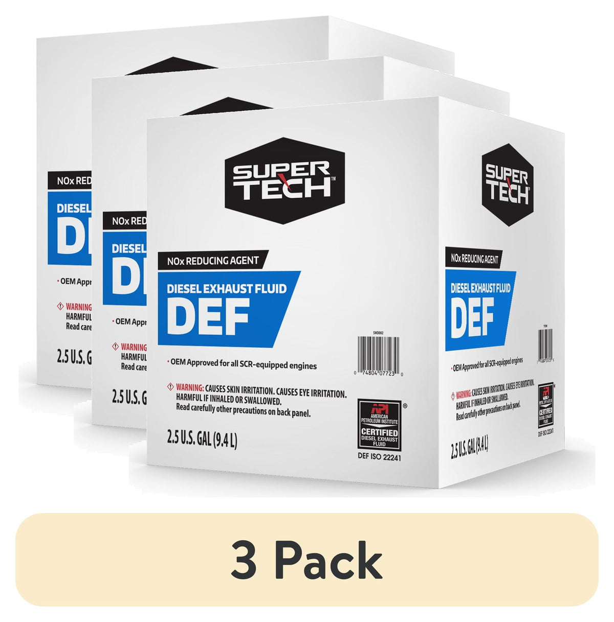 (4 pack) Super Tech Diesel Exhaust Fluid DEF, 2.5 gal