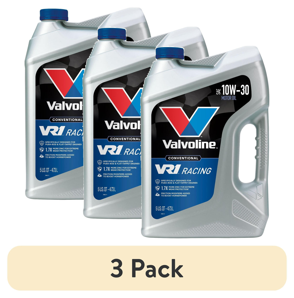 Valvoline VR1 Racing 10W-30 Motor Oil 5 QT