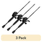 Zebco 33 Tactical Spincast Reel and Fishing Rod Combo, 6-Foot 2-Piece Fishing Pole, Size 30 Reel, Black