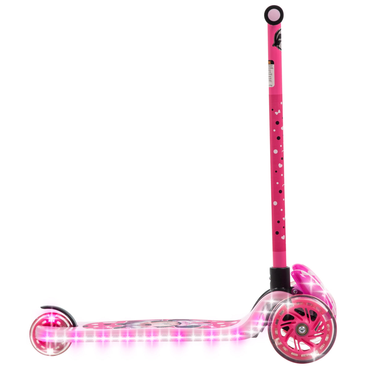 Huffy Disney Minnie Mouse Light-Up Toddler Scooter, Ages 3+, Pink, Girls