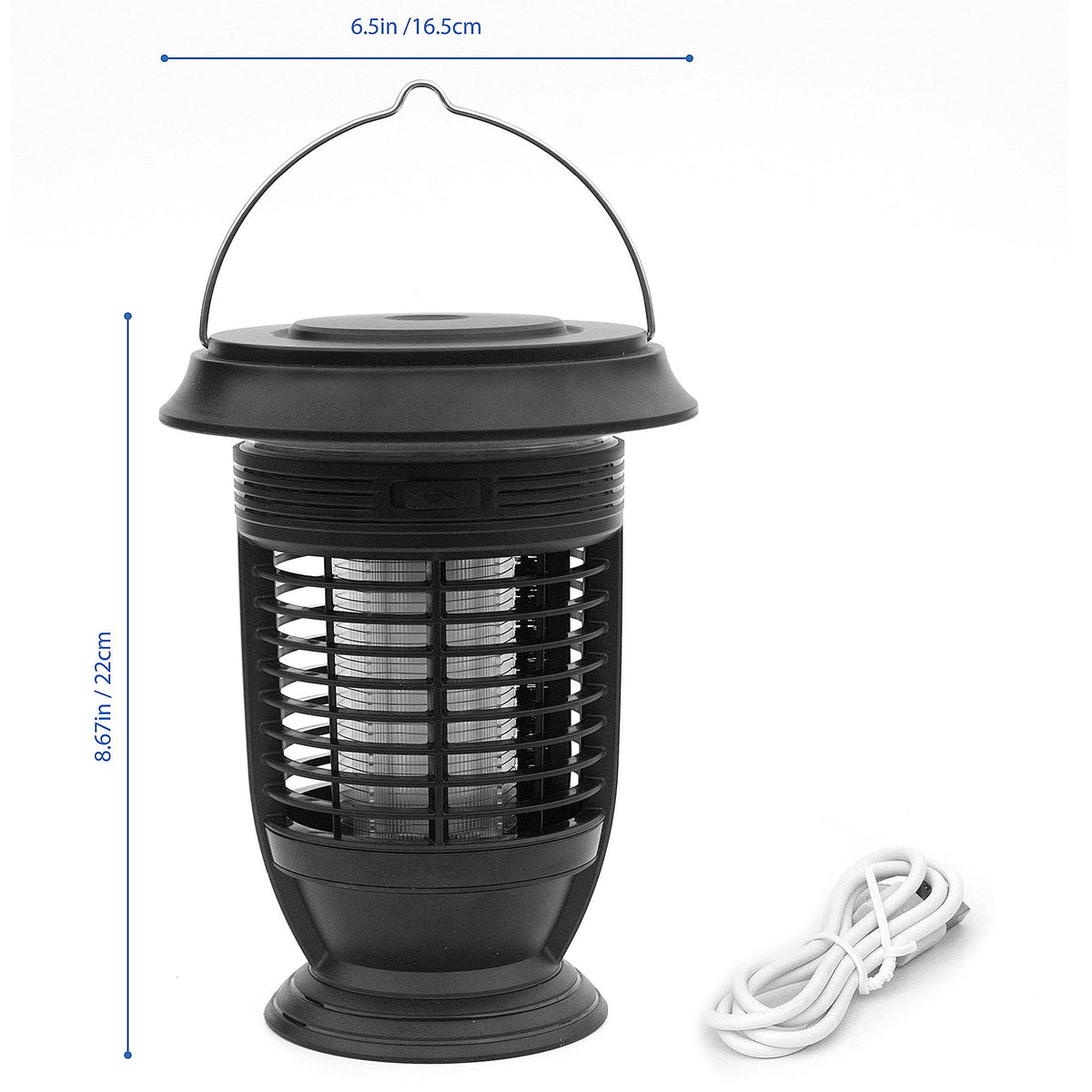 Ozark Trail Rechargeable Self-Cleaning Electronic Bug Zapper for Outdoor Use, Black