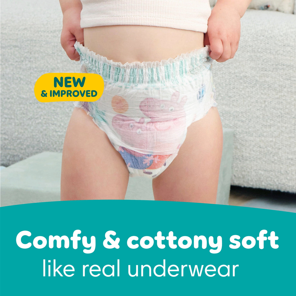 Pampers Easy Ups Peppa Potty Training Pants Girls Size 6 4T-5T, 86 Count (Select for More Options)