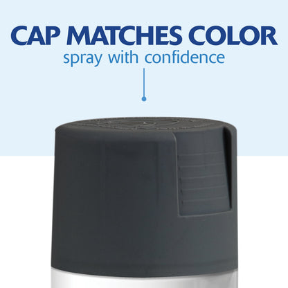 (6 pack) Charcoal Gray, Rust-Oleum American Accents 2X Ultra Cover Satin Spray Paint-342064, 12 oz