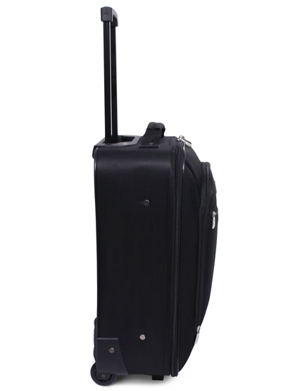 Protege 18 in Softside Pilot Case Carry-On Luggage, 2 Wheels, Black
