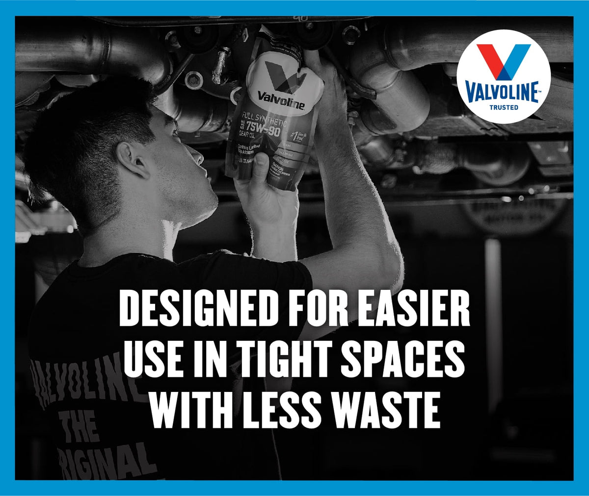 (3 pack) Valvoline Flex Fill 75W-140 Full Synthetic Gear Oil 1 QT Squeeze Pouch