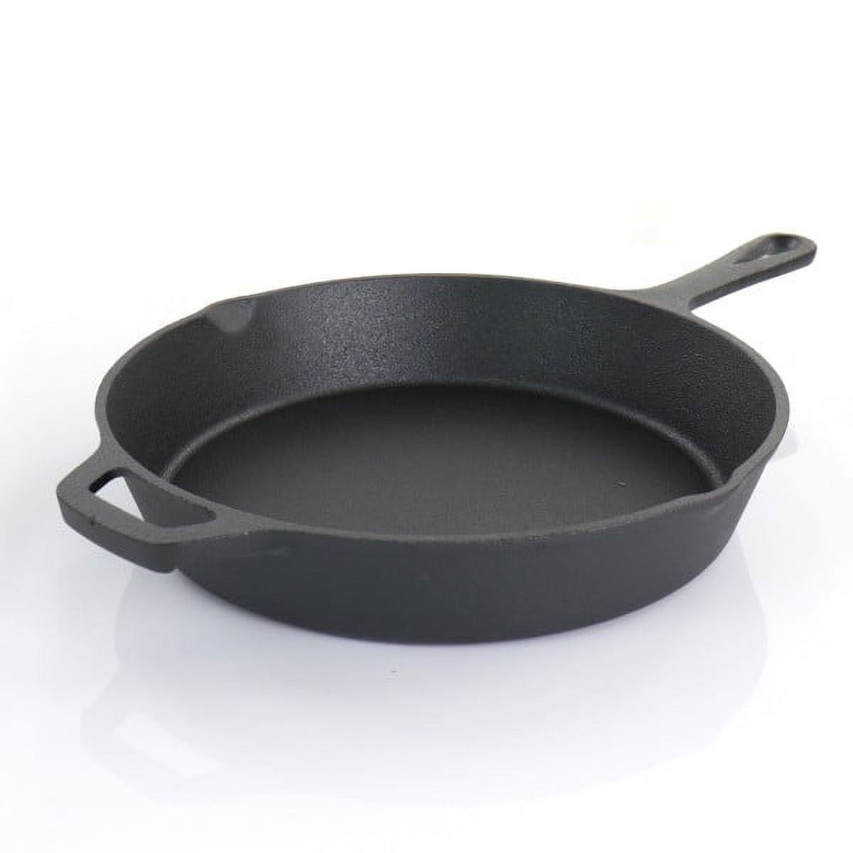 MegaChef Pre-Seasoned Cast Iron 5-Piece Kitchen Cookware Set, Pots and Pans