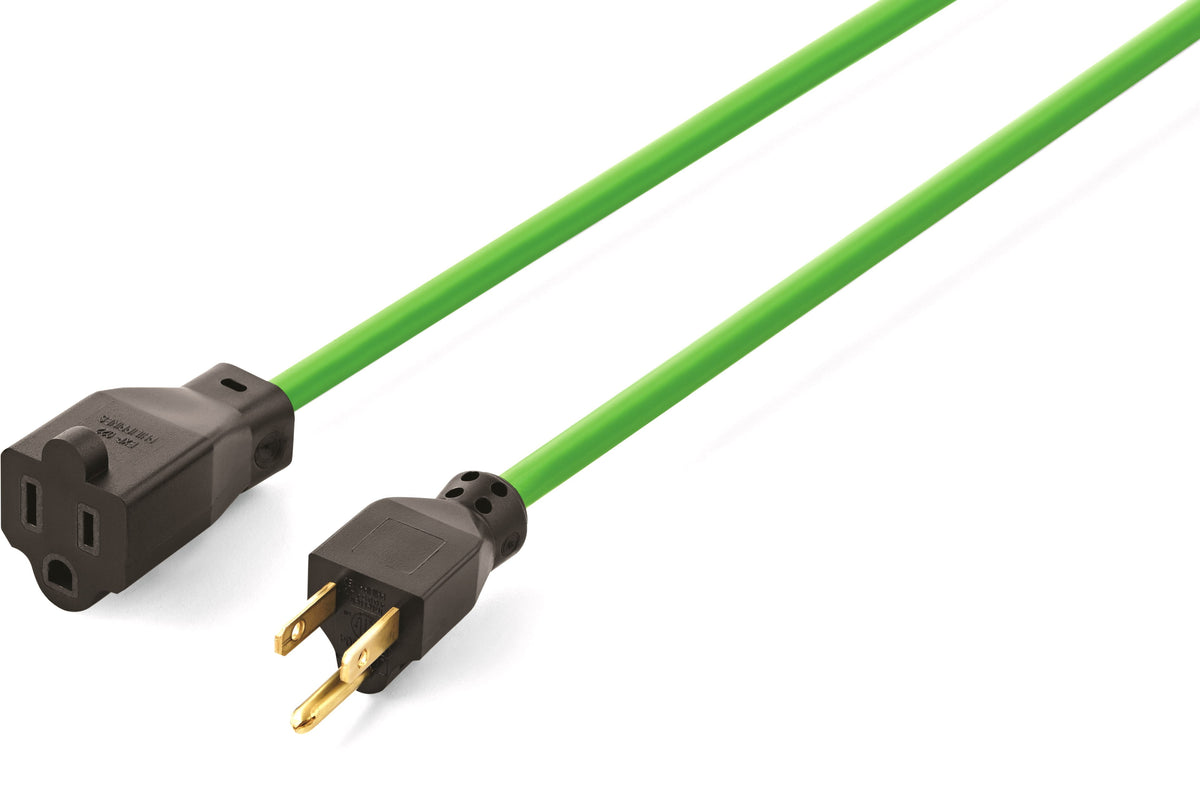 (2 pack) Hyper Tough 16 AWG 3-Conductor 100 ft Indoor/Outdoor High-Visibility Green Vinyl Extension Cord