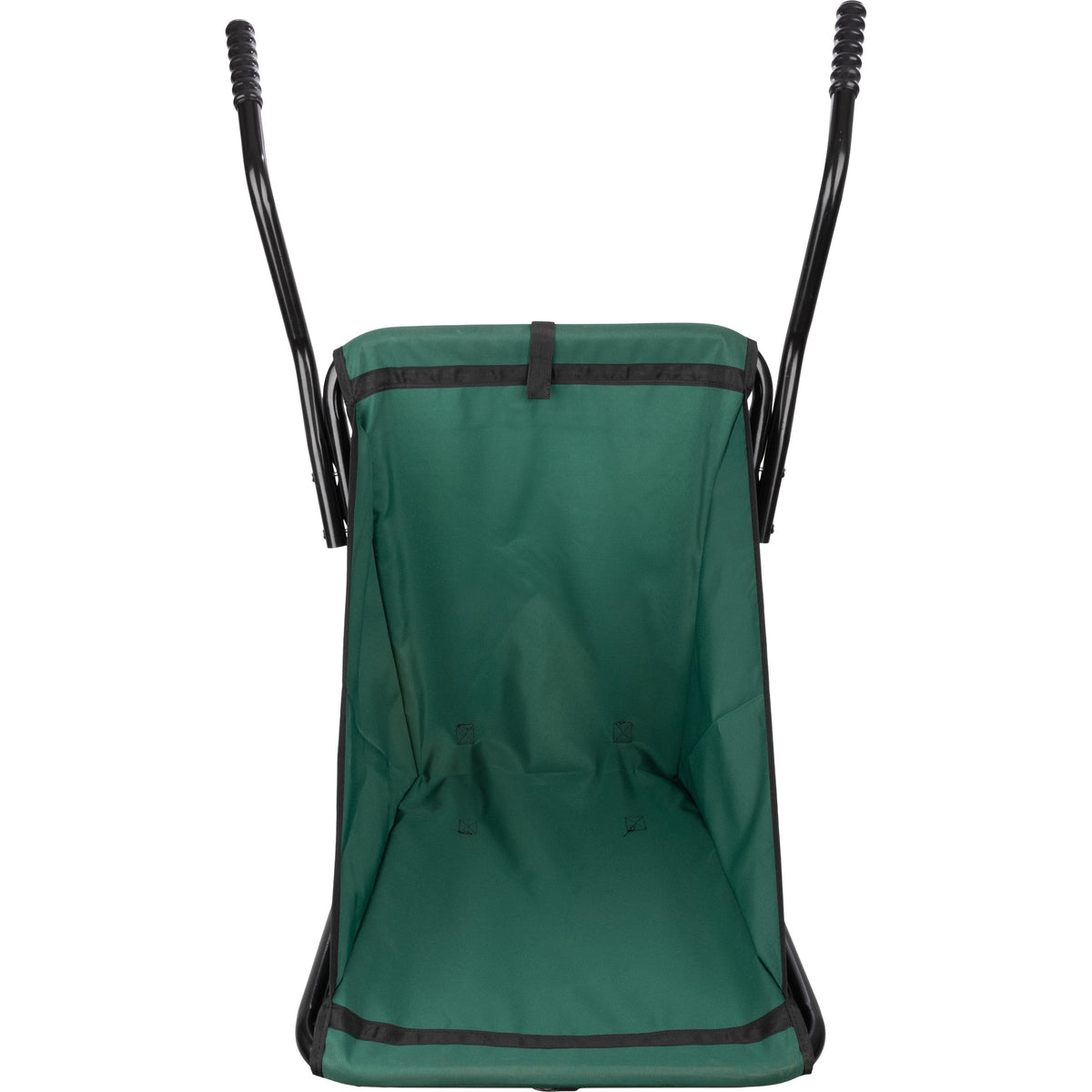 Pure Garden Folding Wheelbarrow with 80lb Capacity and Storage Pouches