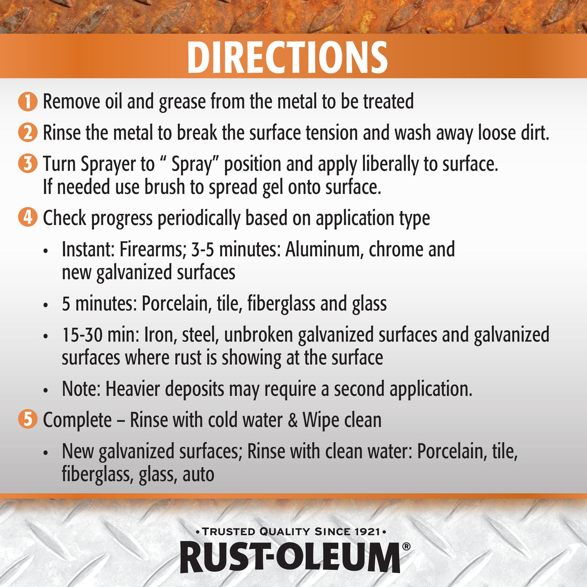 (3 pack) Rust-Oleum Rust Dissolver Gel Spray-300112, 32 oz