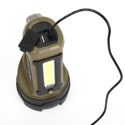 Ozark Trail 4000 Lumen Dual Source Rechargeable Flashlight with 5000 mAh Power Bank, Olive