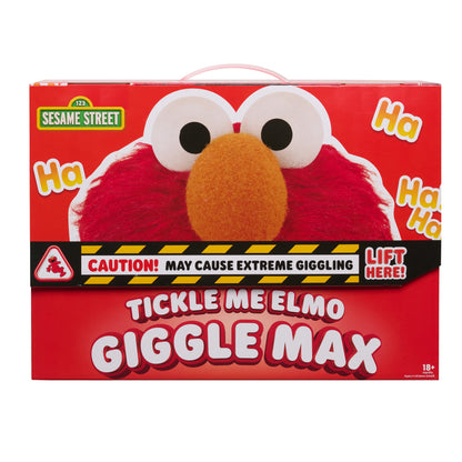 Sesame Street Tickle Me Elmo Giggle Max 18-Inch Interactive Plush Toy, Biggest Tickliest Elmo Ever, Ages 18 Months+