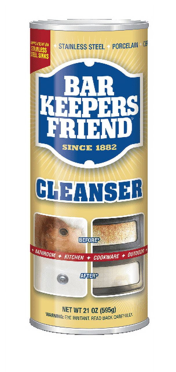 (12 pack) Bar Keepers Friend Cleanser Powder 21 OZ (595g) Trusted and True Since 1882