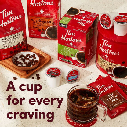 Tim Hortons Dark Roast K-Cup Coffee Pods for Keurig Brewers, Recyclable, 72 Ct