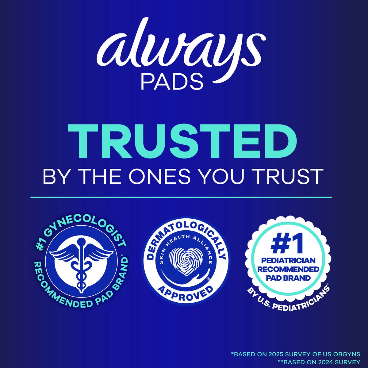 (4 pack) Always Maxi Overnight Pads with Wings, Size 6, 21