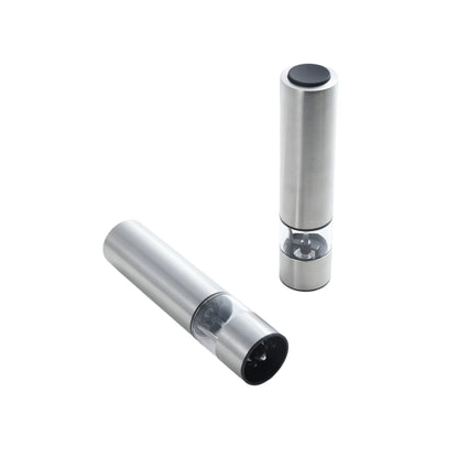 Kamenstein Battery Operated Stainless Steel Salt and Pepper Grinder Set of Two