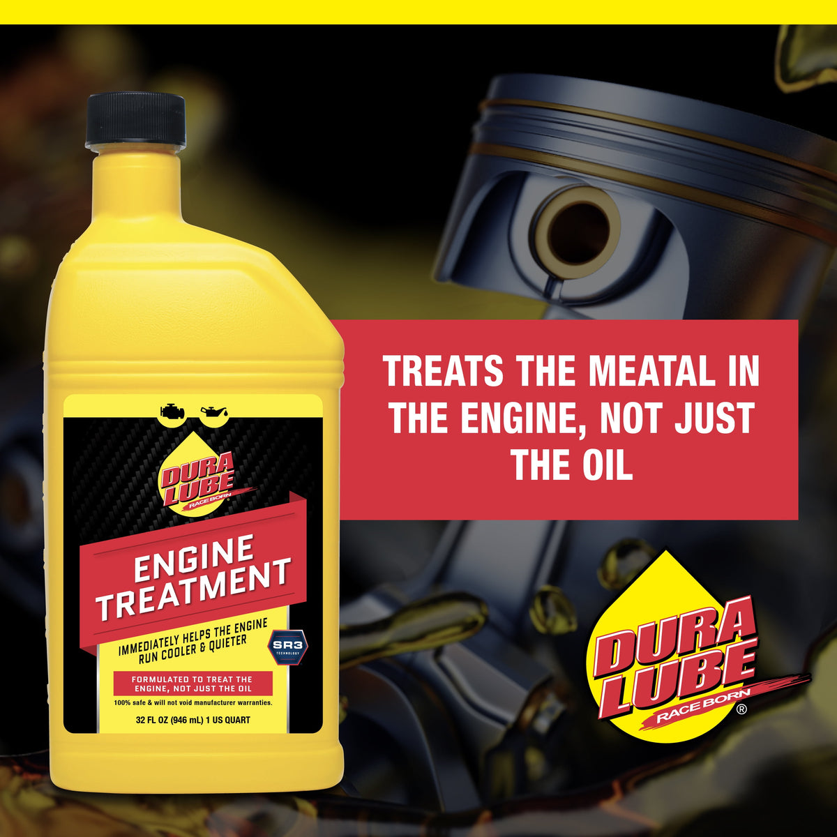 (2 pack) Dura Lube Engine Treatment, Automotive Oil Additive for Gas and Diesel Engines, 32 oz
