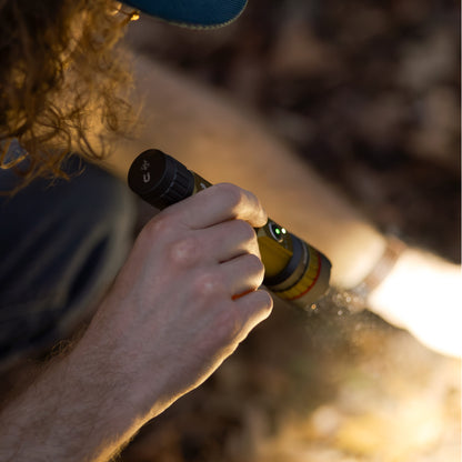 Swiss Tech 5000 Lumen Rechargeable LED Flashlight with IP67 Waterproof Protection and Magnetic Tailcap