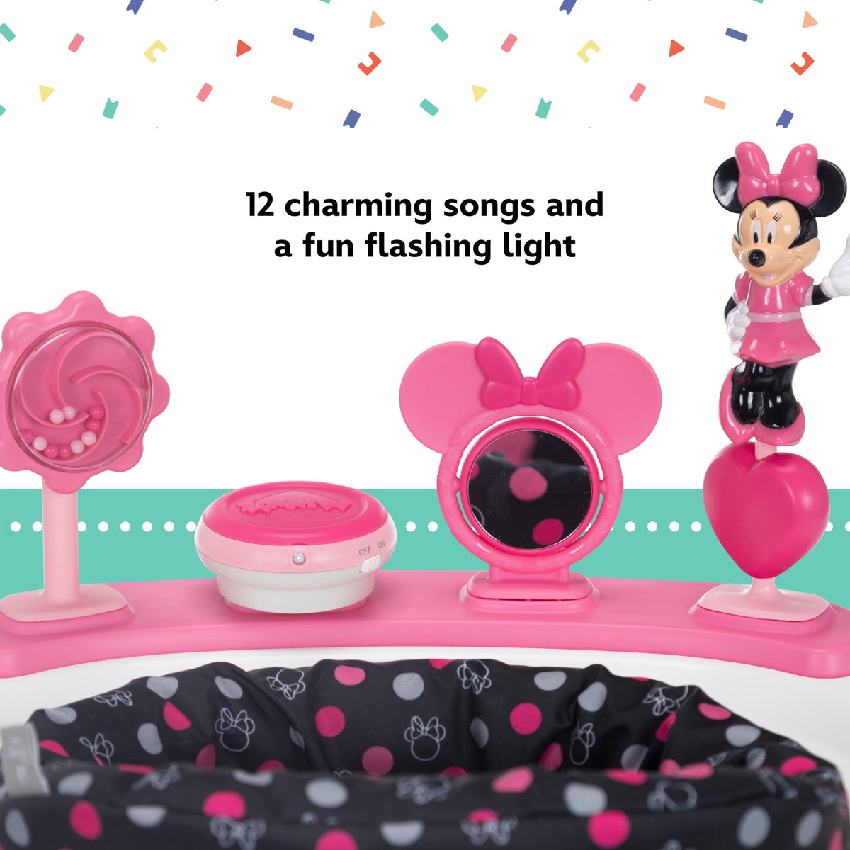 Disney Baby Ready, Set, Walk DX Developmental Walker, Modern Minnie