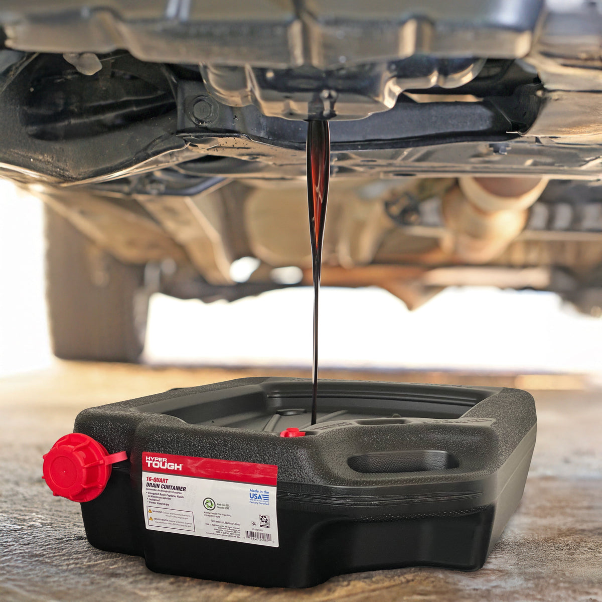 (3 pack) Hyper Tough 16-Quart Automotive Drain Pan Container
