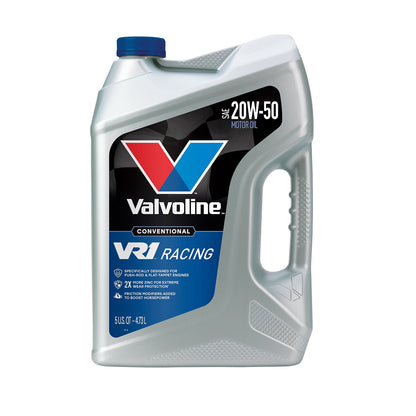 (2 pack) Valvoline VR1 Racing SAE 20W-50 Conventional Motor Oil, 5 Quart