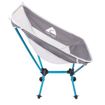 Ozark Trail Ultra-Lightweight Backpacking Chair with Carry Bag, Turquoise Sea Frame