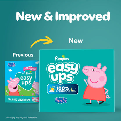 Pampers Easy Ups Peppa Potty Training Pants Girls Size 6 4T-5T, 86 Count (Select for More Options)