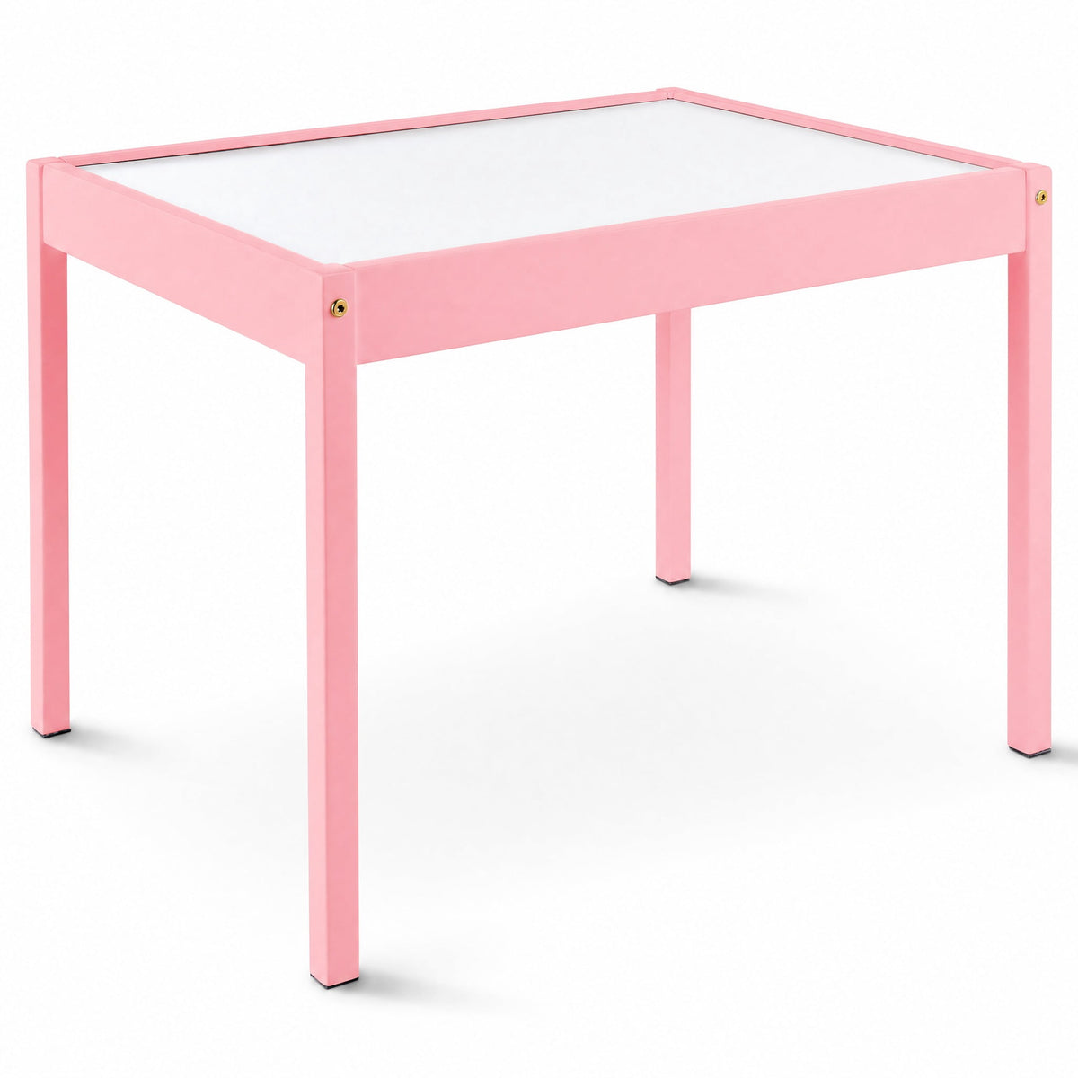 Mainstays Kids 3-Piece Dry Erase Activity Table and Chair Set, Pink
