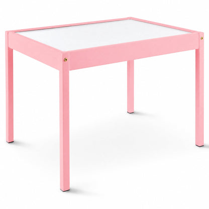 Mainstays Kids 3-Piece Dry Erase Activity Table and Chair Set, Pink