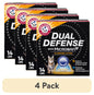 (4 pack) ARM & HAMMER Dual Defense with Microban Clumping Cat Litter for Multi-Cat Households, 14 lbs