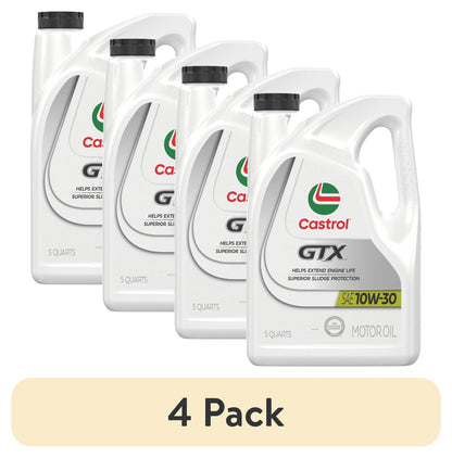 (2 pack) Castrol GTX 10W-30 Conventional Motor Oil, 5 Quarts