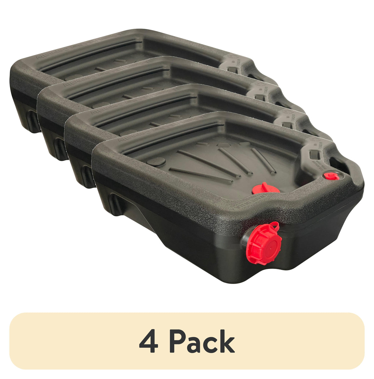(3 pack) Hyper Tough 16-Quart Automotive Drain Pan Container