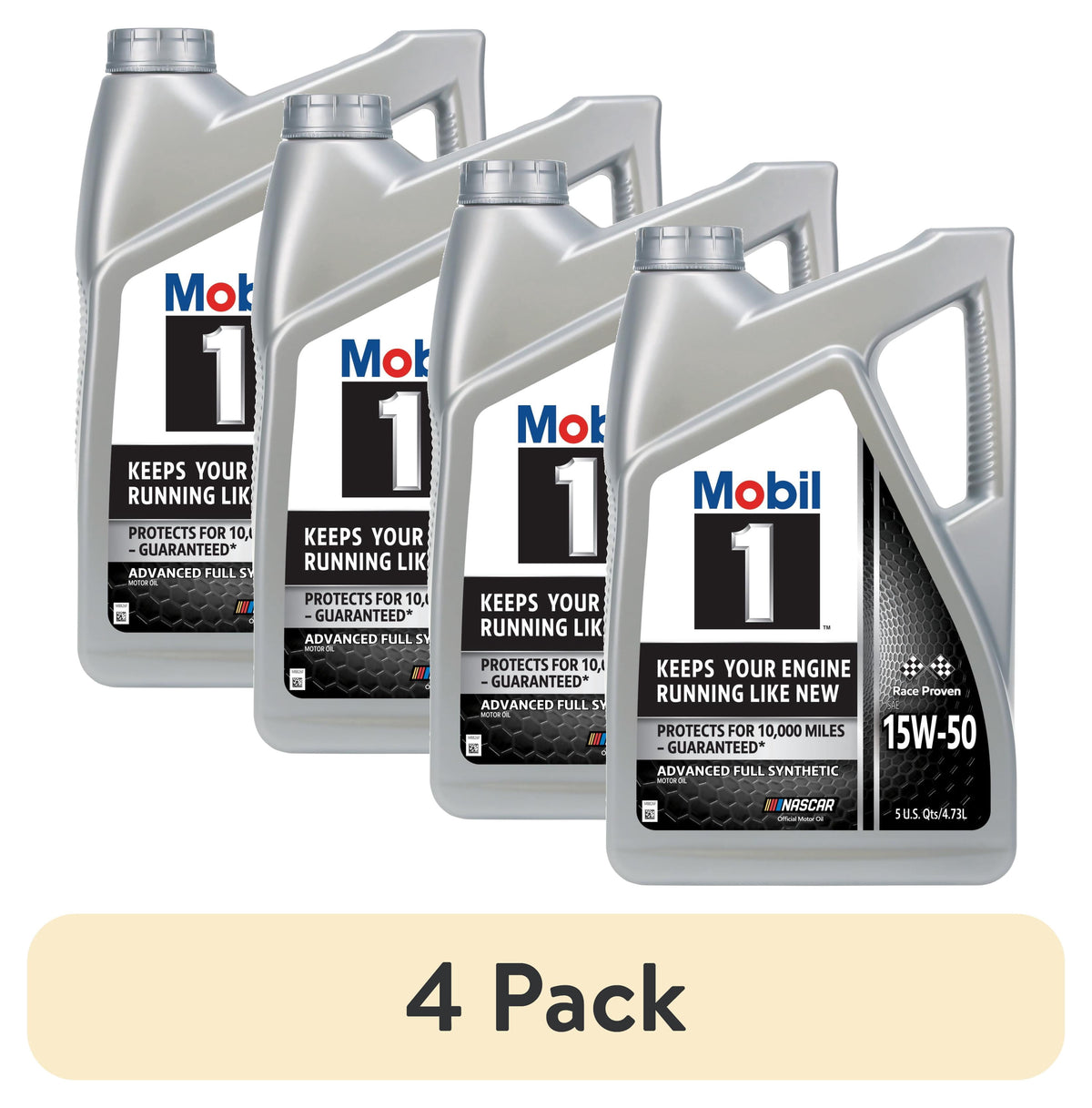 Mobil 1 Advanced Full Synthetic Motor Oil 15W-50, 5 Quart
