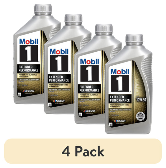 (4 pack) Mobil 1 Extended Performance Full Synthetic Motor Oil 10W-30, 1 Quart