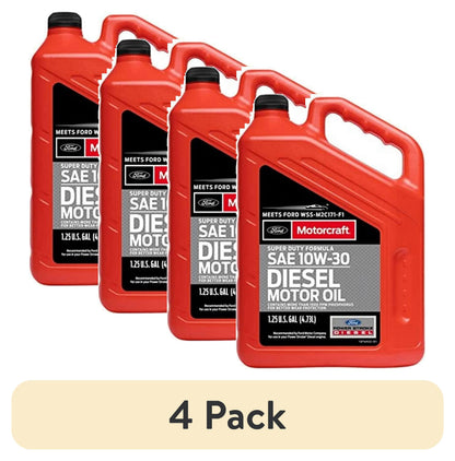 (2 pack) Motorcraft Super Duty Diesel Motor Oil, 10W-30 - A premium-quality motor oil specifically developed for Ford Motor Company vehicles, 5 quart jug, sold by each