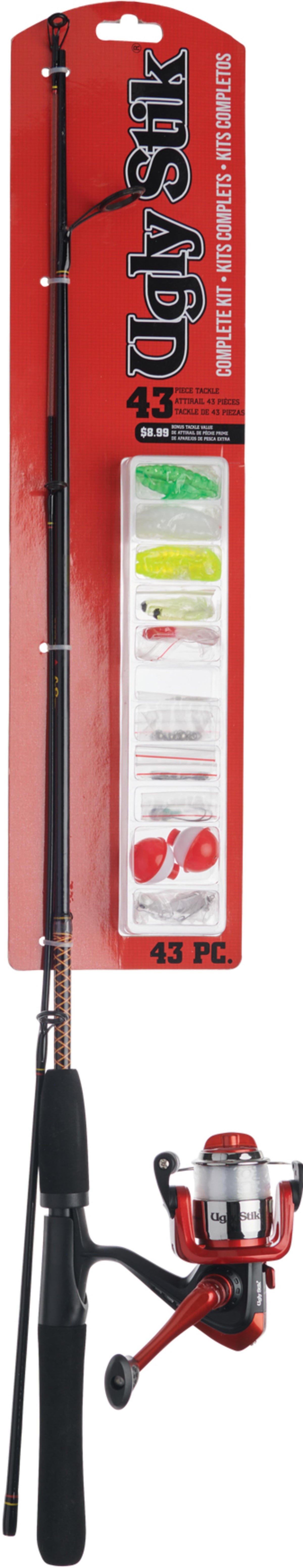 Ugly Stik Complete Spinning Kit, 5' Light Fishing Rod, 30 Size Reel