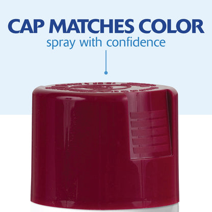 (6 pack) Cranberry, Rust-Oleum American Accents 2X Ultra Cover Gloss Spray Paint-327893, 12 oz