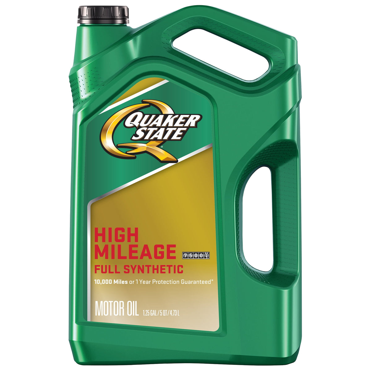 (2 pack) Quaker State Full Synthetic High Mileage 10W-30 Motor Oil, 5 Quart