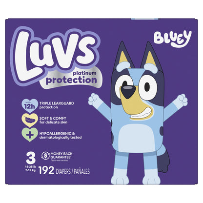 Luvs Platinum Protection Baby Diapers Size 3, 192 Count (Select for More Options)