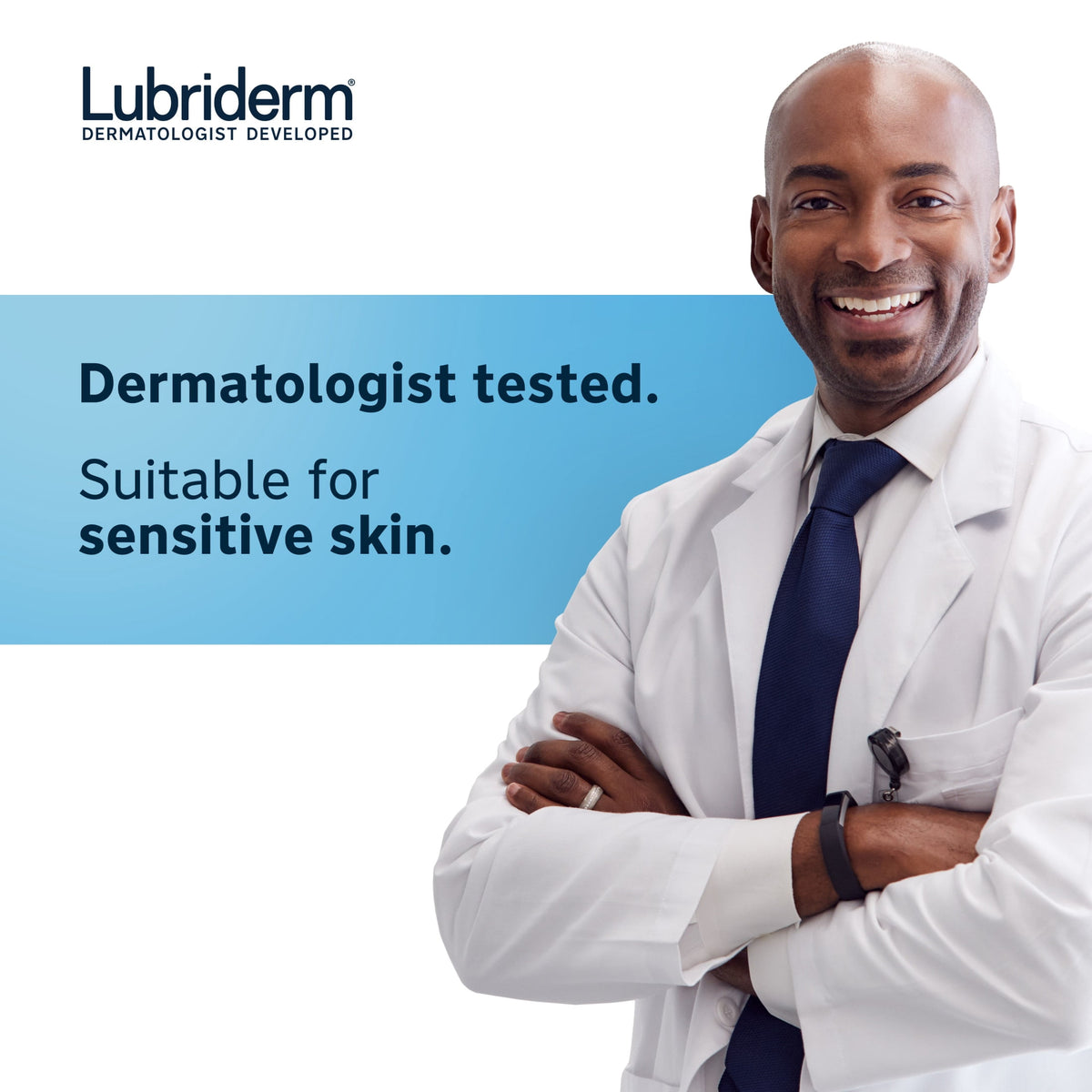 (3 pack) Lubriderm Daily Moisture Body Lotion + Pro-Ceramide, Fragrance Free, 24 Fl oz
