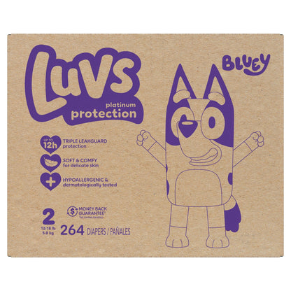 Luvs Platinum Protection Baby Diapers Size 2, 264 Count (Select for More Options)