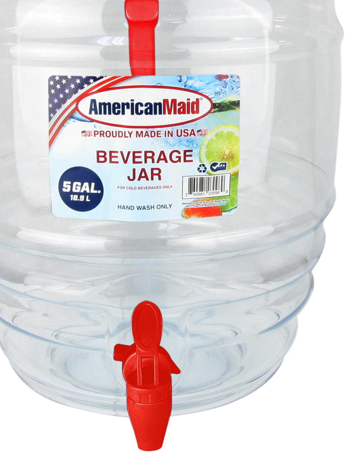 (2 pack) American Maid 5-Gallon Vitrolero Red Beverage Dispenser