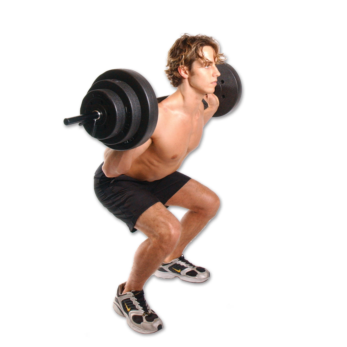 CAP Barbell Standard Vinyl Weight Plate Set, 50 lb (25 lb x 2)