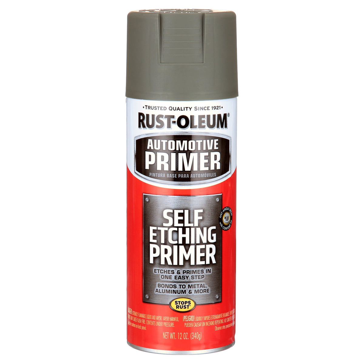 (4 pack) Rust-Oleum Automotive Self Etching Primer Spray, Dark Green, 12 oz