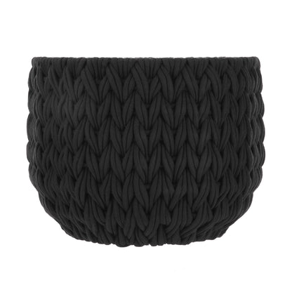 Better Homes & Gardens Closed-Weave Polyester Black Decorative Storage Basket