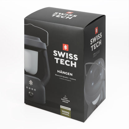 Swiss Tech Hangen Bluetooth Speaker and 1000 Lumen LED Lantern