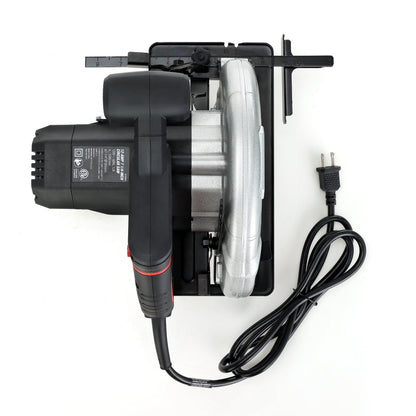 Hyper Tough 12 Amp 7-1/4 in Corded Circular Saw with Steel Shoe and Adjustable Bevel