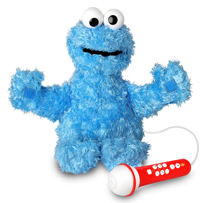 Singing Machine Kids, Sesame Street Karaoke Plush Backpack with built-in microphone and straps, Cookie Monster