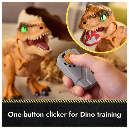 Jurassic World Primal Hatch T-Rex, Interactive Dinosaur Toy for Kids Ages 5 and up